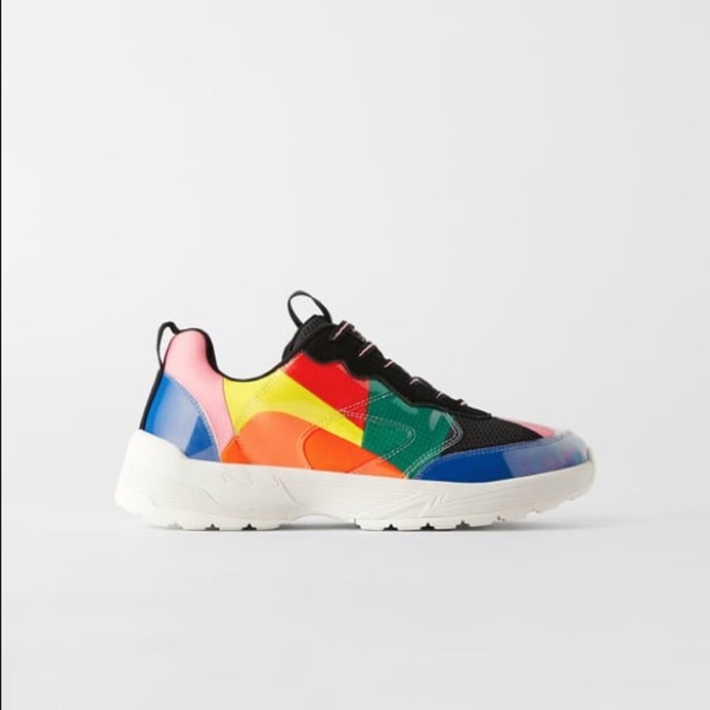 ZARA multicolor sneakers.